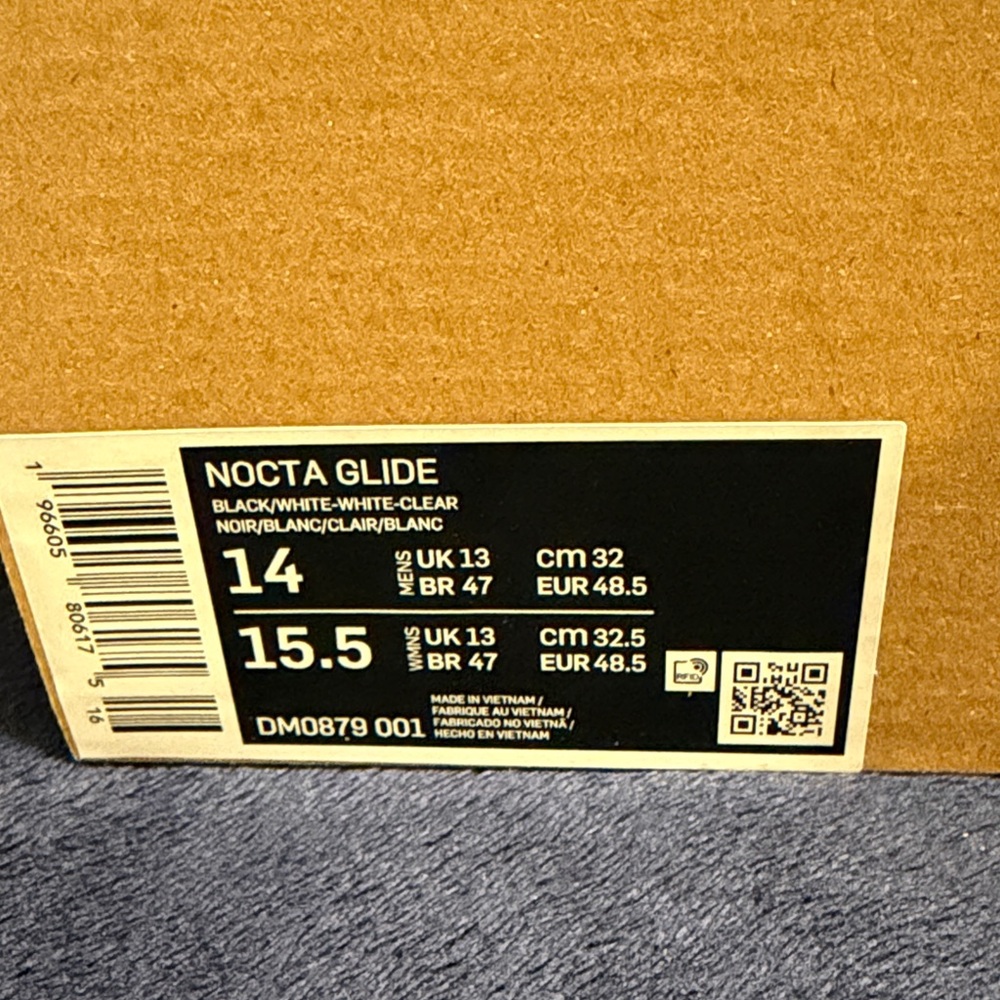 Nike Men's Black and White Athletic Shoes/Nocta - Picture 6 of 7